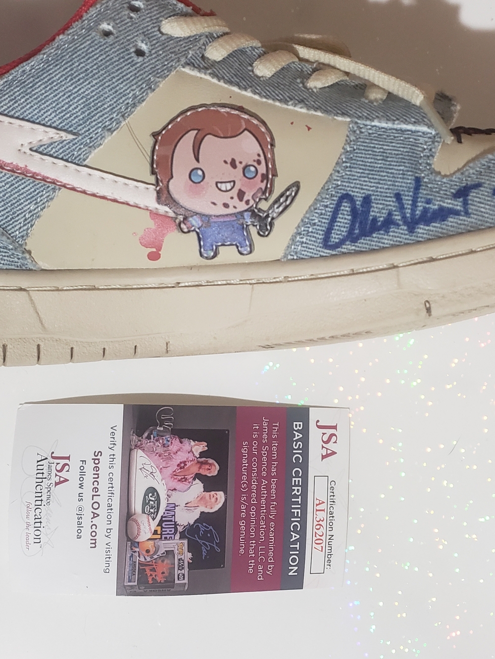 Autographed "Chucky" themed Sneakers *JSA Cert*